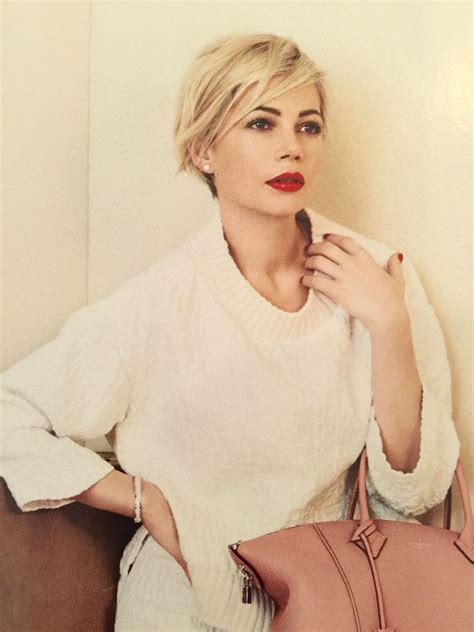 michelle williams short hair louis vuitton